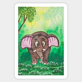 Cute Elephant Sticker